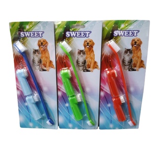 Dog & Cat Toothbrush 1 Set / Pet Toothbrush