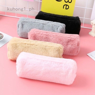 Kids Kawaii Velvet Pencil Case School Stationery Supplies Cosmetic Pouch Gifts (1)