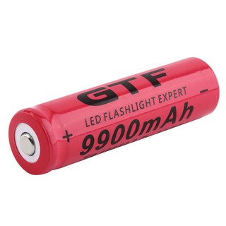 Rechargeable Battery 18650 3.7V 9900mAh li ion for Led flashlight Torch Cell ( Red) M2c3