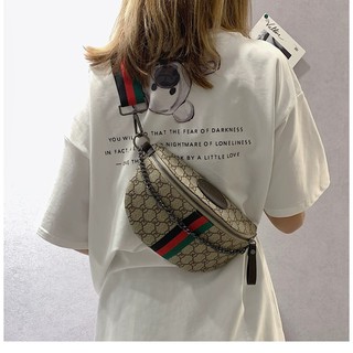 Yvon Korean Leather Fashion Sling Bags for women Waist Bag for Women #7050