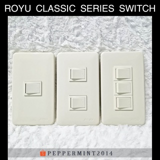 Royu Classic Series Switch without LED Set 1 2 3 Gang WH501, WH503, WH505 Wiring Electrical Devices (1)