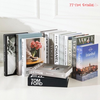 ➽【In Stock】Display Books Decorative Book Nordic Fake Modern Simulation Fashion White forInterior Prop Shelf Display