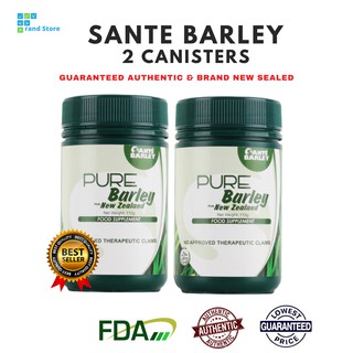 2 Canisters 100% Original Sante pure barley canister with halal logo