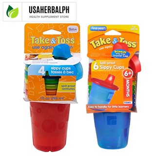 The First Years, Take & Toss, Sippy Cups, 9+ Months,10 oz ea