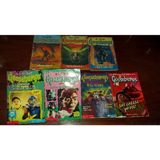 goosebumps | rl stine | 7 Books bundle | kids horror book