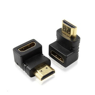HD head HDMI male to HDMI female elbow 90 degrees HDMI adapter for wall-mounted TV