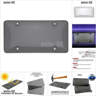 【Ready Stock】♗♙[NOPD2] Smoked Clear License Plate Cover Frame Shield Tinted Bubbled Flat Car MOTO