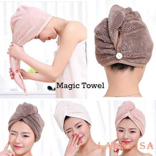 ☛☏❤New Quick Dry Head Shower Cap Towel Hair Wrap Soft