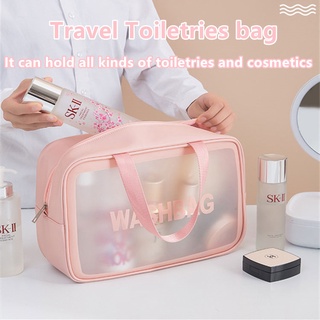 Frosted Waterproof Cosmetic Bag Travel Makeup Storage Bag Female Wash Bag Makeup Organiezer