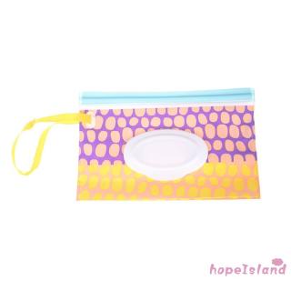 HOPEISLAND Clean Wipes Carrying Case Wet Wipes Bag Cosmetic Pouch Wipes Container Optional (7)