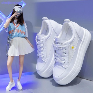 Internally increased women s shoes thick-soled white shoes 2021 summer new wild 8cm increased daddy sports casual shoes