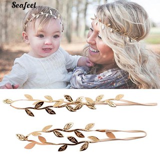 【seafeel】【COD】Mommy And Me Gilding Leaf Headband (1)
