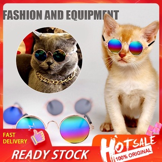 ☋✺❁【Ready Stock】Pet Cats Dog Glasses Sunglasses Eyewear Protection Photos Props Accessories