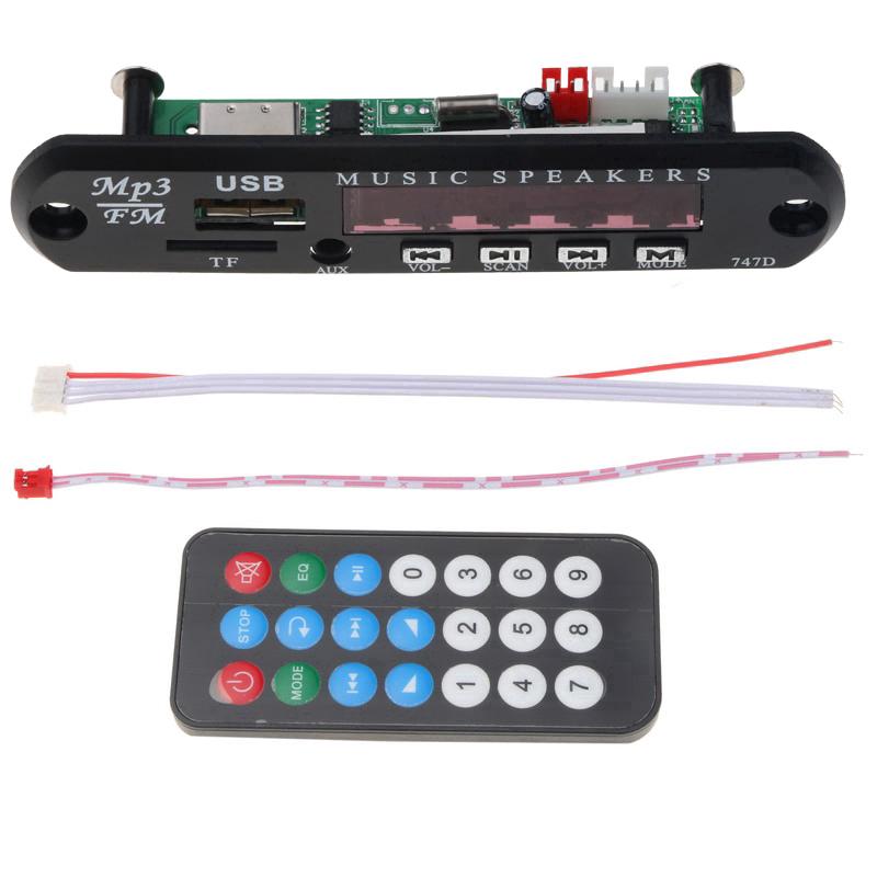 Wireless 12V MP3 WMA Decoder Board Audio Module USB TF Radio Car Kit