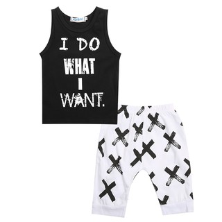 Lovely Toddler Baby Boys Clothes Cotton Tops Vest+Short (7)