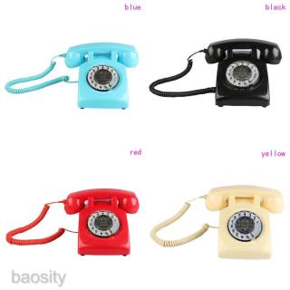 Retro Design Classic Style Landline Rotary Dial Telephone for Home Office☆