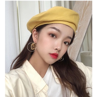 Korean Style Adjustable Size Retro Cute Solid Color Beret / British Style Fashion Retro Casual Hat / Girls Classic Warm Casual Beret Forward Cap / Outdoor Cotton Painter Hat