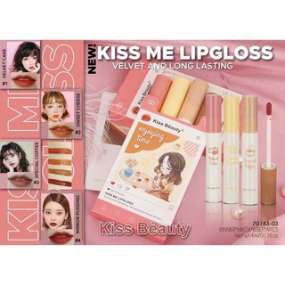 Kiss Beauty Kiss Me Lipgloss 4in1 Lipstick