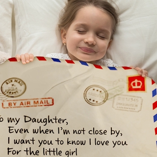 Letter blanket for your daughter/wife/son/girlfriend The warmest throw blanket in Winter bedroom living room (3)