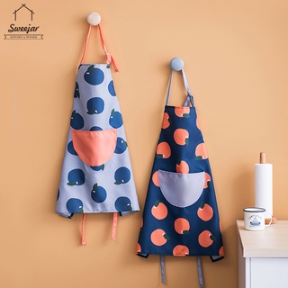 Sweejar Polyester Fabrics Apron With Pocket For Kitchen Cooking Baking Bbq