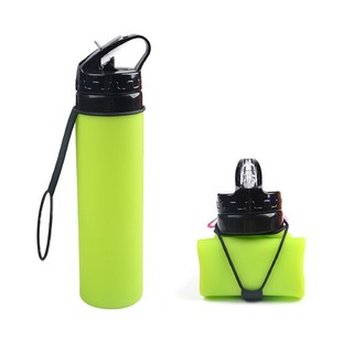 Collapsible Folding Silicone Sport Water Bottle Camping (4)