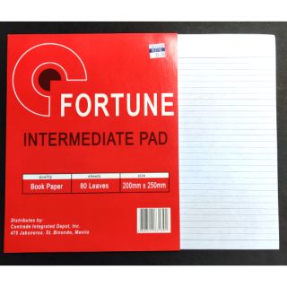 Fortune Writing Pad 80 Leaves (Intermediate, 1/2, 1/4)