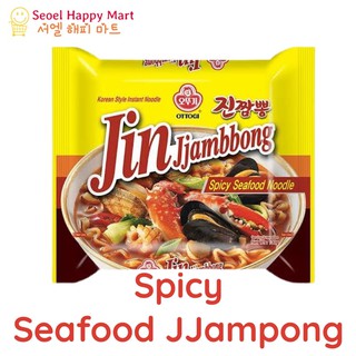 Ottogi Premium Jin Jjampong Spicy Seafood Ramyun Soup 130g