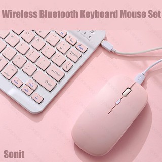 Wireless Bluetooth Keyboard Mouse Set Tablet Ipad Keyboard Mini Bluetooth Keyboard Mouse Tablet Phone Universal