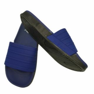 Runningvogue two tone Royal Blue and Black Sole Slides (1)