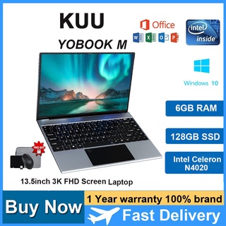 KUU 13.5" Laptop 6GB+128GB SSD 3K HD Screen Intel Celeron N4020 /1 year warranty (1)