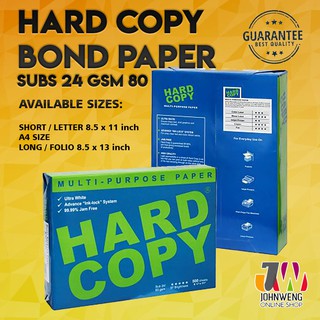 HARD COPY BOND PAPER 80 GSM SUBS 24 (1 REAM)