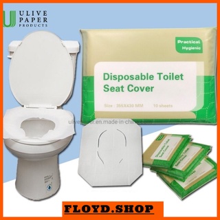Toilet Seat Covers Disposable Loo Paper Tissue 10 Sheets/Pack Travel Camping Flushable Degradable