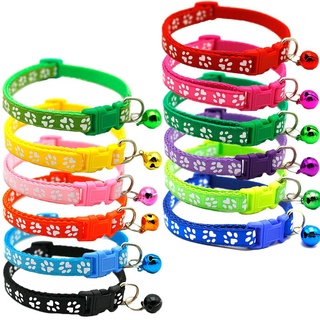 Pet Reflective Collar with Bell Safety Buckle Neck for Puppy Dog Cat Accesories-DF