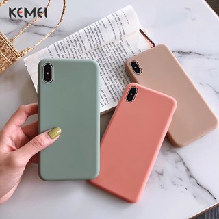 TPU Silicone phone case cover iPhone6/6S/6P/6SP/7/8/7p/8p/x/xs/xr candy color Simple (4)