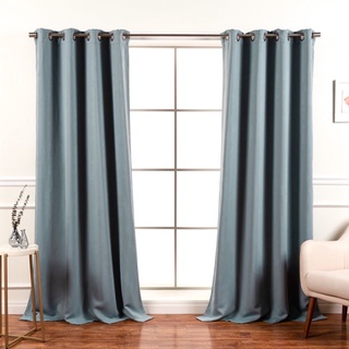 REAL Double Layer Blackout Curtains - Stone Grey