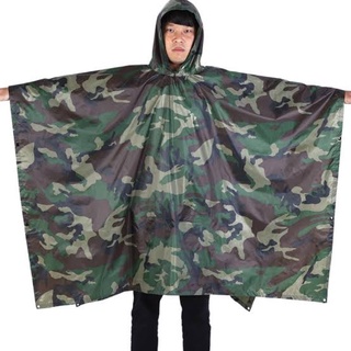 Camouflage motorcycle adult raincoat Kapote Makapal wateproof raincoat