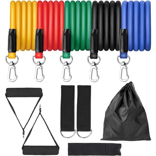 11pcs Exercise Resistance Bands Set Expander Yaga Pull Rope Gym Training Fitness Band Home Workout