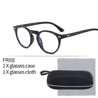 Transparent glasses frame fashion round frame retro trend anti blue light anti-radiation glasses (2)
