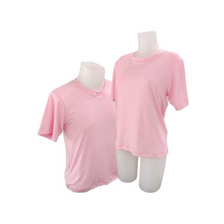 Plain T-Shirt Cotton Spandex Light Pink