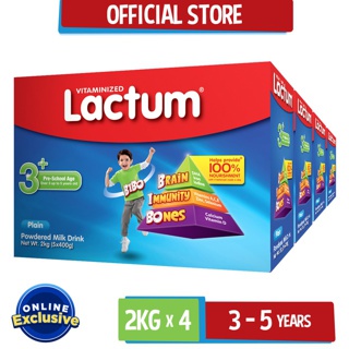 [Online Exclusive] Lactum Powdered Milk Drink for 3+ years old 8kg [2kg x 4s] (1)