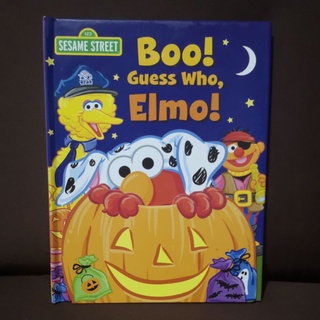 (PRE LOVED BOARDBOOK) Sesame Street: Boo! Guess Who, Elmo! Lift the Flap Board Book Halloween (4)