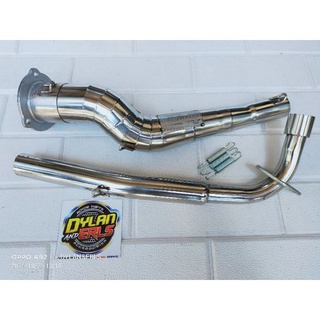 STAINLESS BIG ELBOW FOR XRM 110,WAVE 100,SMASH 115 (51MM)
