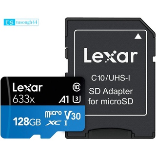 Lexar High-Performance 128GB MicroSDXC Card with SD Adapter 115G