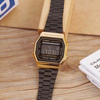 black gold oem waterproof 3years battery digital watch (5)