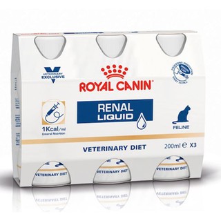 ☊✗Royal Canin RENAL LIQUID for FELINE / CAT 200ml