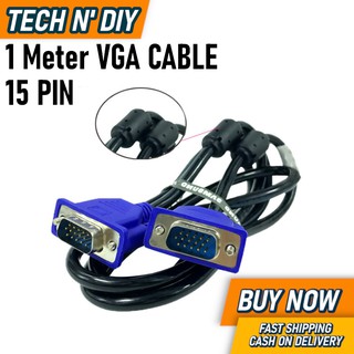 VGA Monitor Cable 15 pin male to male VGA Cable High Speed 1.5m 4+5