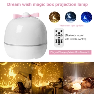 Night Light Projector with Music Box 360 romantic atmosphere Projection Rotation Starry Sky Projector Lamp for Kids Birthday Gift Room Decor (8)