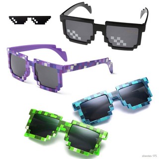№1pcs 5 Colors Game Minecraft Sunglasses Fashion Kids Action Toys Square New Minecrafter Glasses Chi
