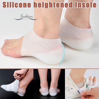 COD】1 Pair Invisible Height Lift Heel Pad Sock Liners Increase Insole Pain Relieve for Women Men @ph