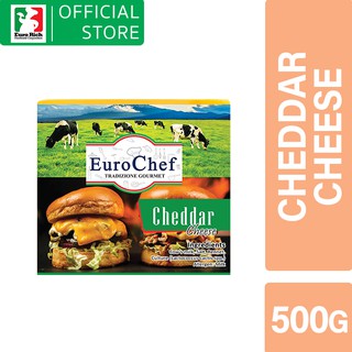Euro Chef Cheddar Cheese Block 500g (EXPIRY DATE: D/M/Y)